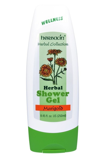 Herbacin Gel de dus si sampon, cu galbenele, Herbacin, 250 ml