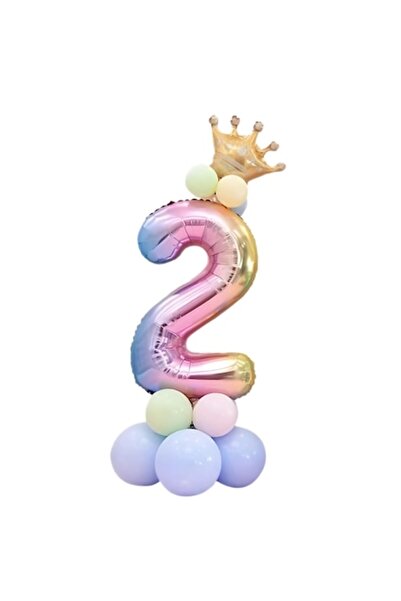 selling depot Kit aranjament baloane numărul 2, multicolor