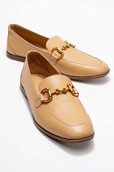 Zeynep Sıradağlı Дамски мокасини от естествена кожа в цвят карамел от Adel