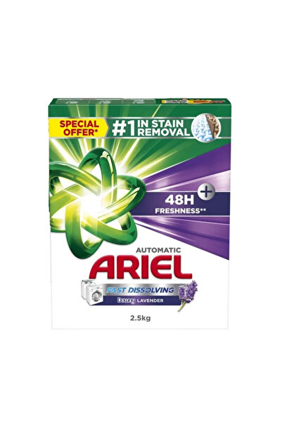 Ariel Automatic Fast Dissolving Detergent Powder With Downy Lavender For 48H ...