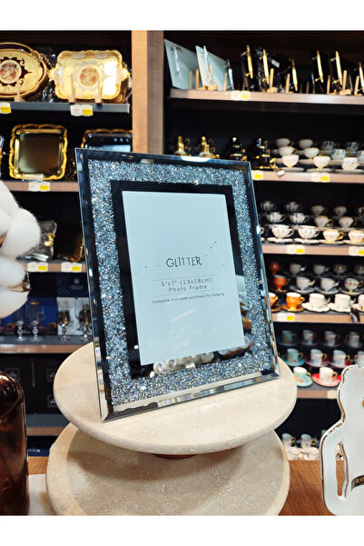 akdenizhome Lüks ve Sade: 13x18 cm Sim Detaylı Dekoratif Cam Fotoğraf Çerçevesi