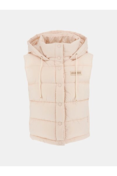 Guess V4RL02WFYE2G6F4 BREANA VEST Krem Standart Desenli Kadın Yelek