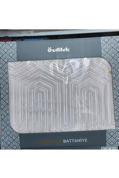 Özdilek Prestige Kalın Embos Tek Kişilik Battaniye (155x220)-Kristal Gri Yeni