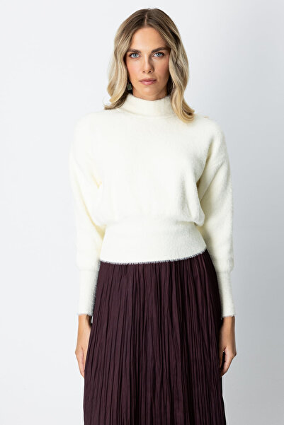 ON guler ridicat Pulover de pluș