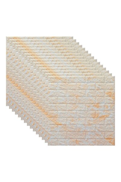 selling depot Set de 15 plăci de tapet 3D autoadezive, 70x70x0,3 cm, galben m...