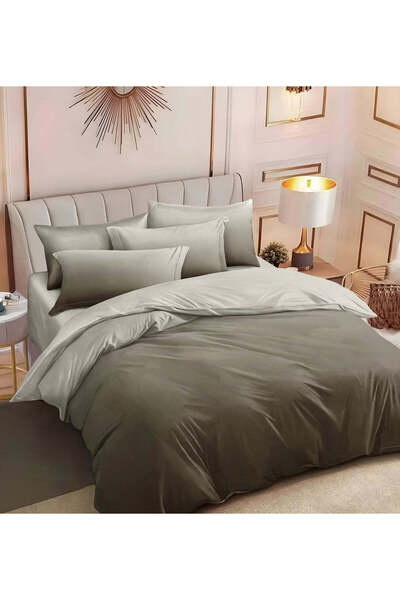 trendyhome Finet Cotton Bed Linen 6-Piece Set – Ombre Grey Taupe, R 60-581
