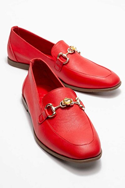 Zeynep Sıradağlı Balerini din piele naturală pentru femei Bloom, roșii