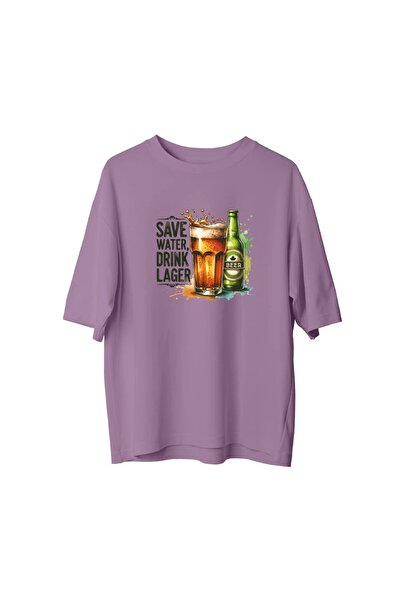 CANDLEMASTORE Drink Beer - Oversized T-Shirt