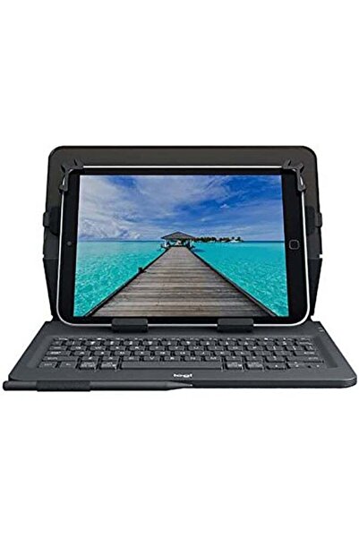 logitech Universal Folio iPad/Tablet Case with Wireless Bluetooth Keyboard for 9-10 inch - Black
