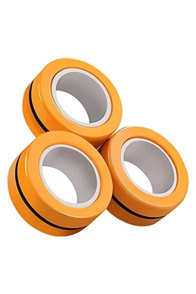 selling depot Jucărie antistres FinGears, inele magnetice, 3 bucăți, portocaliu