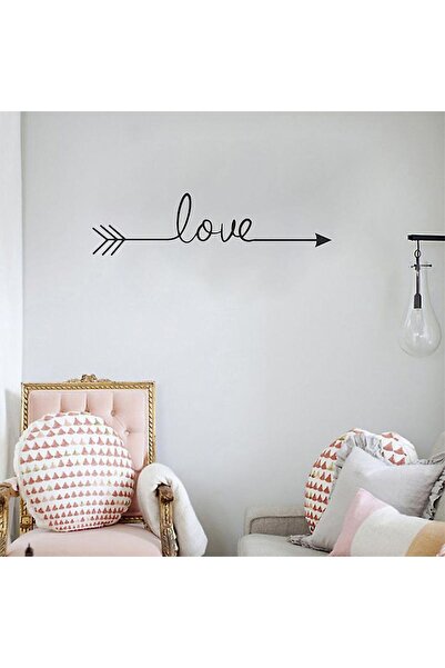 Hediyeni Al Love Written Design Wall Glass Sticker 58X15 cm