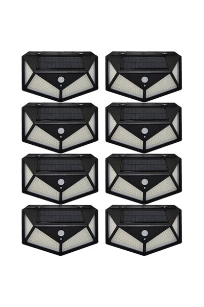 selling depot Set de 8 lămpi cu energie solară și senzor de mișcare, iluminar...