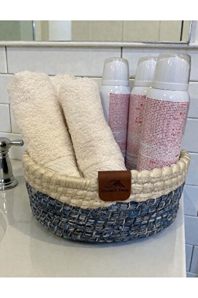 home inn Οργανωτικό καλάθι με υφή πλέξης οβάλ μοντέλο 21x15x7 cm – Χρήση πολλ...