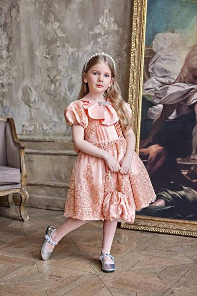 PİXİNADELUXE Jakar Kumaş Önü Kısa Arkası Uzun Elbise