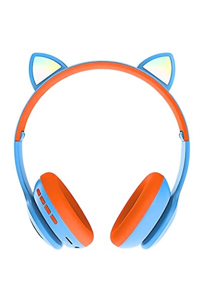 selling depot Căști wireless pliabile Selling Depot® cu urechi de pisică, Blu...