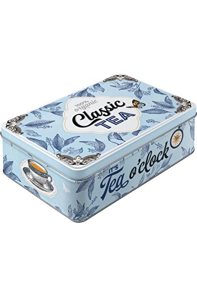 Nostalgic Art Cutie metalica plata Classic Tea 23 x 16 x 7 cm