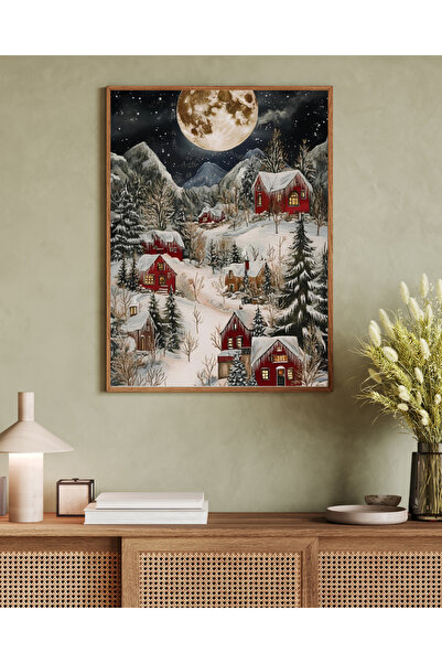 woodhomeworks Tek Parça Salon Ofis Dekor Tablo