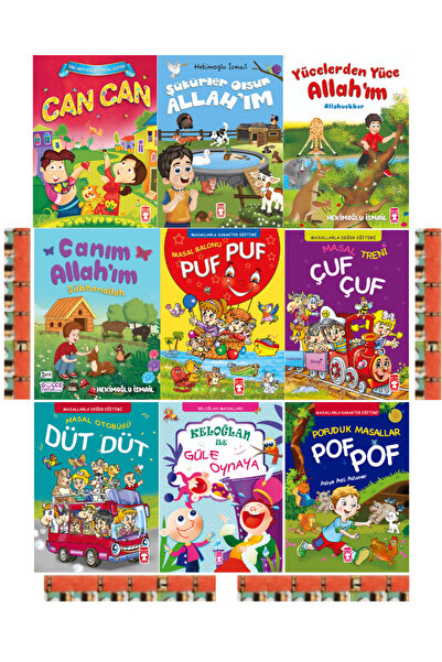 Timaş Çocuk NİTELİKLİ (9 CEP) MASALLAR- Pof Pof, Düt Düt, Çuf Çuf, Keloğlan İ...