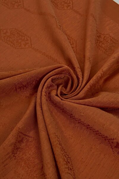 Valentino Orlandi Siena, Jacquard Cocoon Shawl - Motif Pattern - 12 - Tan