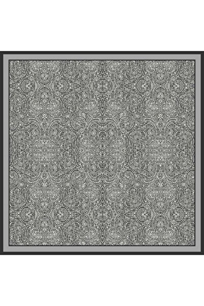 ARMANDA Ethnic Patterned Tivil Silk Scarf 4366-Grey