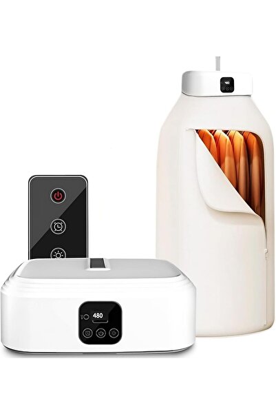 Generic Portable Clothes Dryer with Timer/Remote, Foldable Electric Drying Machine