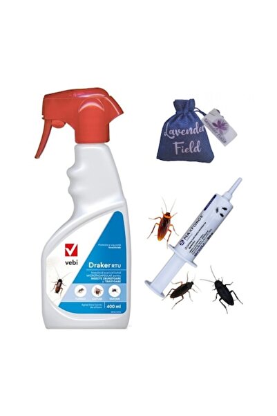 Bayer Eliminates Cockroaches and Insects - Set MaxForce Gel + Draker Spray + LF lav bag 10 gr