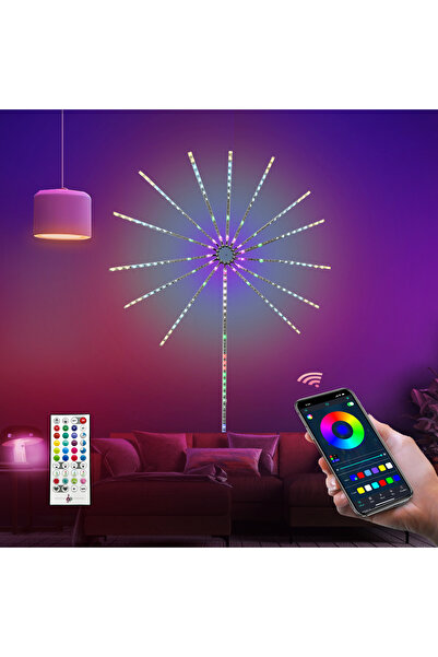 OEM RGB Fireworks LED Light Strip, App Control, Bluetooth, Music, Voice Control, Interior