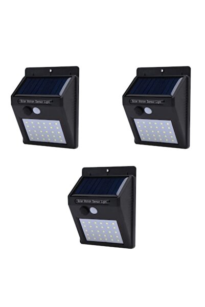 selling depot Set de 3 lămpi solare Selling Depot, 30 LED-uri, fără senzor de mișcare, sistem de montare inclus