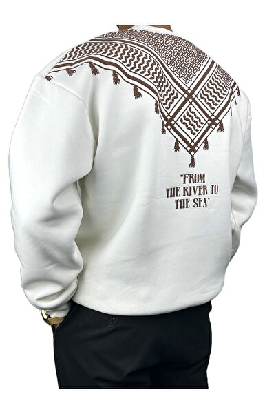 KAİKAİ 3 İPLİK KEFİYE DESENLİ SWEATSHİRT