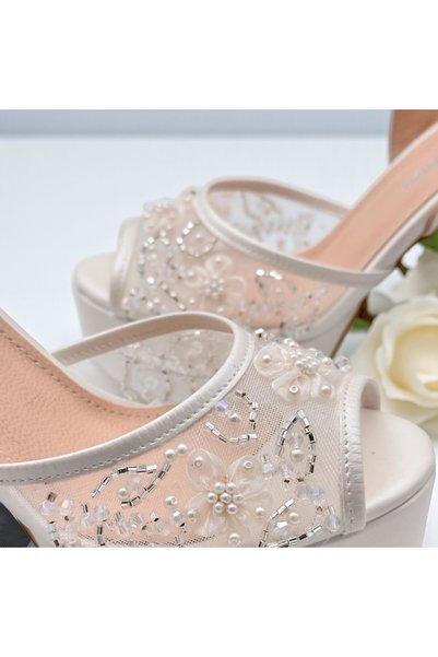 Sukha Bridal Shoes, Platform Heel Bridal Shoes, Genuine Leather Bridal Shoes