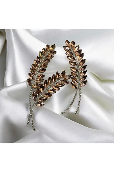 PIRILTISHOP Kristal Taşlı İkili Dal Aplike – Ütüyle Yapıştırılabilir
