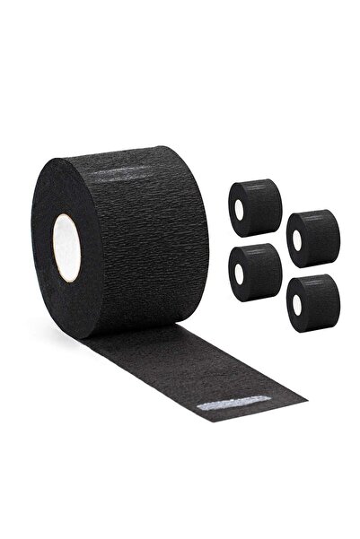 SELA Set 5 role de gulere de hârtie neagră pentru gât,