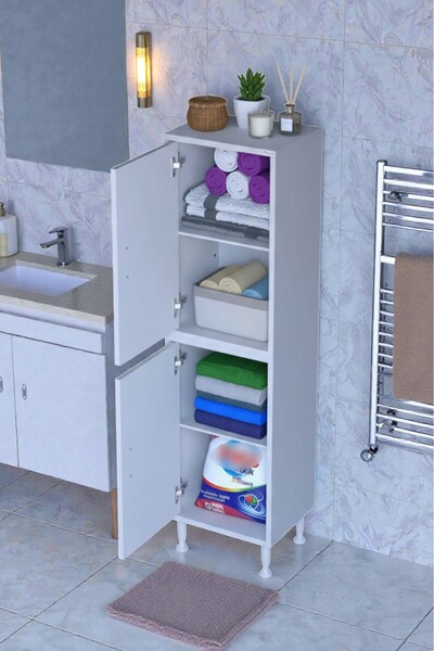 Eliusta Nuve Geniş Depolama Alanlı Dolap 35 cm Banyo/Mutfak Çok Fonksiyonlu 3...