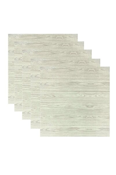 selling depot Set de 5 panouri de tapet autoadeziv 3D din spumă, 70x70 cm, Model 70-11, Gri