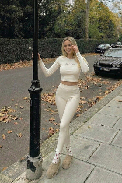 oshebu Women's Corded Fabric Ribbed Knit Two-Piece Suit