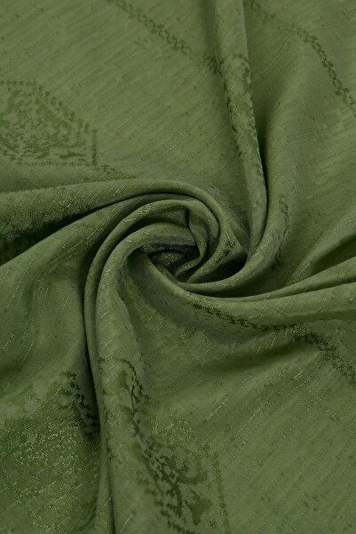 Valentino Orlandi Siena, Jacquard Cocoon Shawl - Motif Pattern - 07 - Green