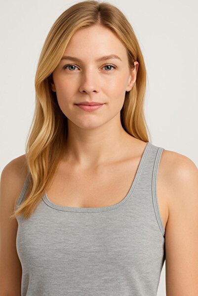 Jewia 490 U YAKA LİKRALI PAMUK ATLET