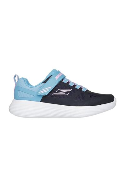 SKECHERS GO RUN 400 V2 Adaptive Closure Shoes - Black & Aqua Blue