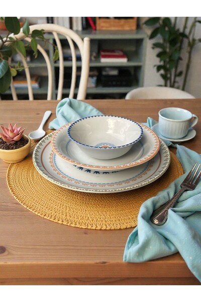 Porland Mira 18 Parça 6 Kişiik Yemek Takımı