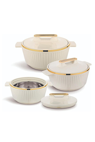 ASIAN Fancy Casserole – Stainless Steel Insulated Hotpot (Assorted - Beige & ...