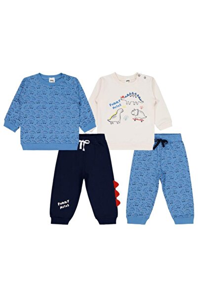 Civil Baby Dinazor Baskılı 2'li Set 6-18 Ay Takım - Standart 12-18 Ay