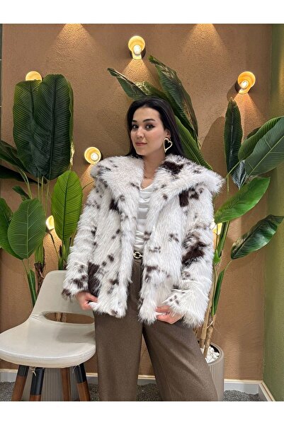 EDITION WOMAN Benek Brown Medium Size Snap Fastener Fur Jacket |   Ek1003510321