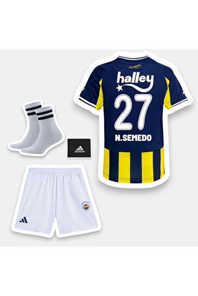 Quaxram N.SEMEDO 27. FENERBÂHÇE 25/26 SEZON ÇOÇUK FUTBOL FORMASI ÇUBUKLU 4 LÜ...