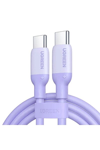 Ugreen USB-C 3A/60W Hızlı Şarj Kablosu, 1m, Mor