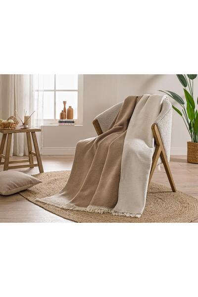 Özdilek Двосторонній плед з бахромою 130 x 170 см