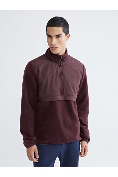 LC Waikiki Xside Active Stand Collar Long Sleeve Fleece Men's Sweatshirt