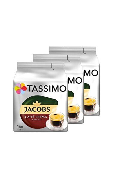 Jacobs Set x3 packs of Tassimo Capsules, Caffe Crema Classico, 336 g