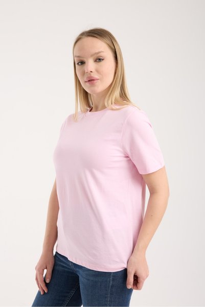 G-FOX Women's 100% Cotton Basic Round Neck Short Sleeve Comfortable Regular Fit Stretchy Casual T-Shirt 6010
