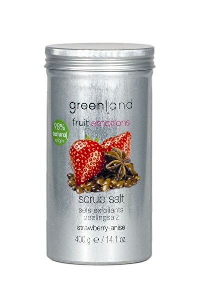 Greenland Sare exfolianta cu capsuni si anason, Greenland, 400 gr