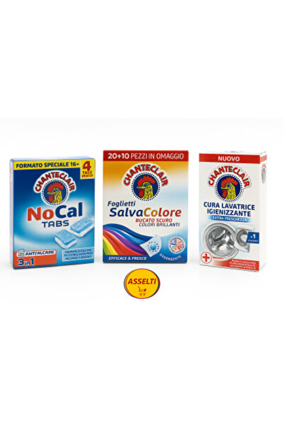 Chanteclair Set complet de îngrijire pentru mașina de spălat – 3 produse esen...